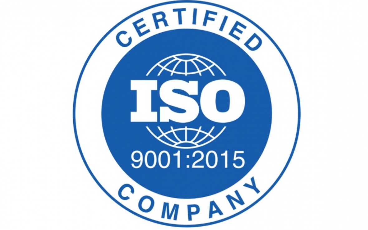 ISO 9001:2015 Certification sample